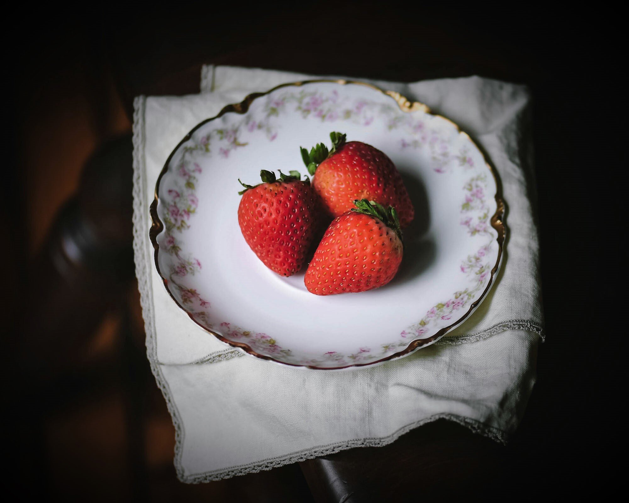strawberries still life